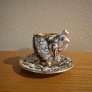 Vintage Capodimonte cup and saucer